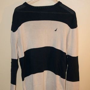 Nautica Sweater Navy and White